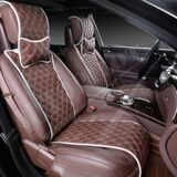 Накидки на сиденья из экокожи (модель Aventador комплект на весь салон)